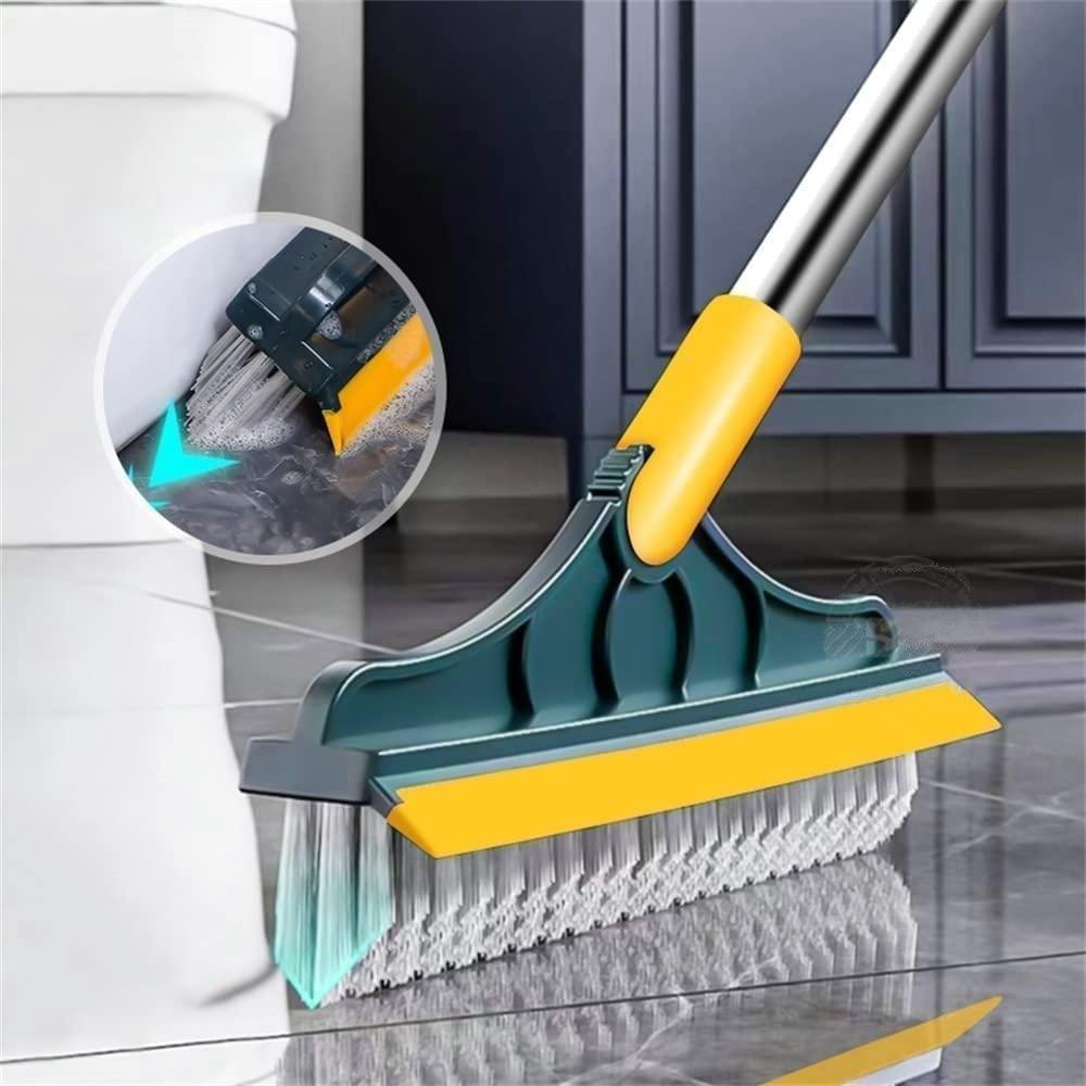 Bathroom Tiles Cleaner Brush with Long Handle 120° Rotatable