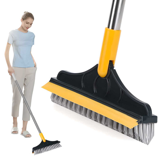 Bathroom Tiles Cleaner Brush with Long Handle 120° Rotatable