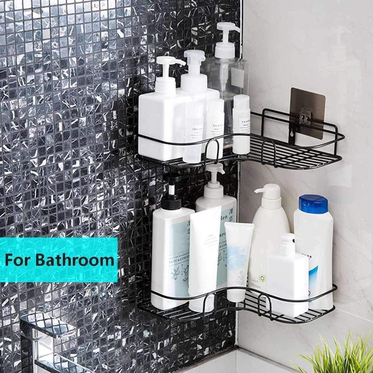 Metal Bathroom Corner Rack Storage Shelve