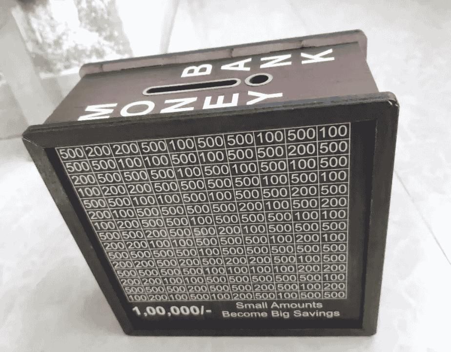 Savings Challenge Money Bank (Piggy Bank)