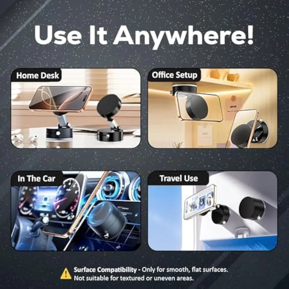 Vacuum Magnetic Suction Phone Holder
