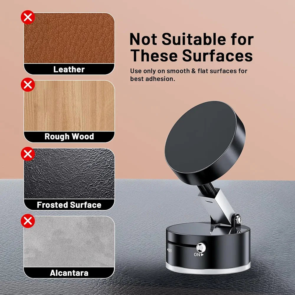 Vacuum Magnetic Suction Phone Holder