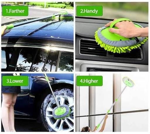 Extendable Mop with Long Reach Handle For Car Wash