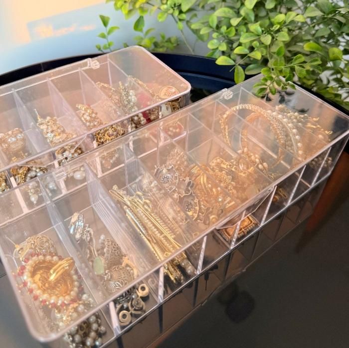 Transparent Jewelry Organizer Box