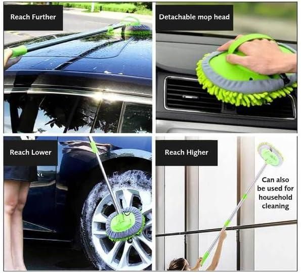 Extendable Mop with Long Reach Handle For Car Wash