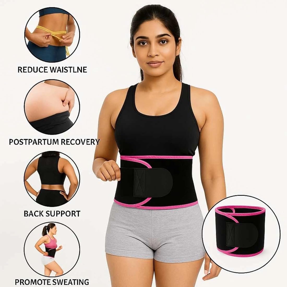 Adjustable Waist Trimmer Belt For Belly Fat Loss