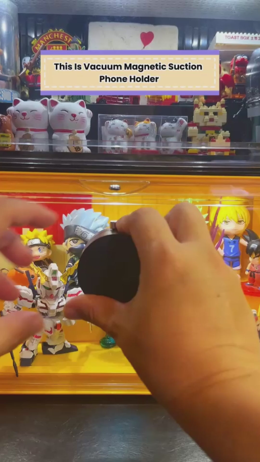 Vacuum Magnetic Suction Phone Holder